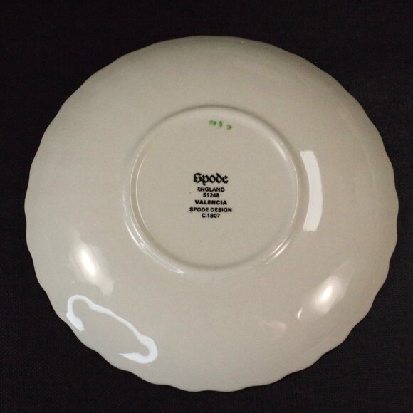 Set of 4 Spode China Demitasse Cup and Saucers Valencia Pattern England - Picture 7 of 7